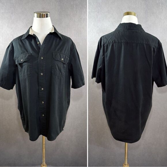 Wrangler Men’ Short Sleeve Work Shirt - Picture 2 of 6